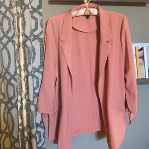 Coral Blazer 3/4 tied sleeves XL